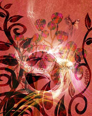 Red energy - vitality, action